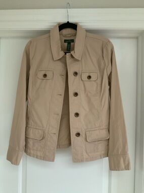 Ralph Lauren‎ Jeans Co Khaki Safari Jacket S Ladies Womens